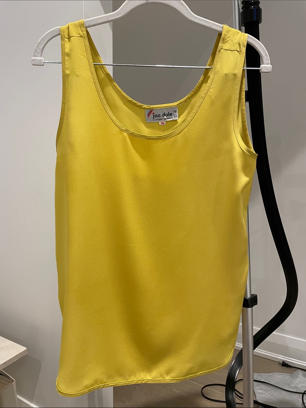 Yellow Sleeveless Tank Top
